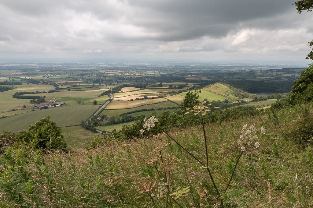 Views across the Yorkshire countryside from Sutton Bank