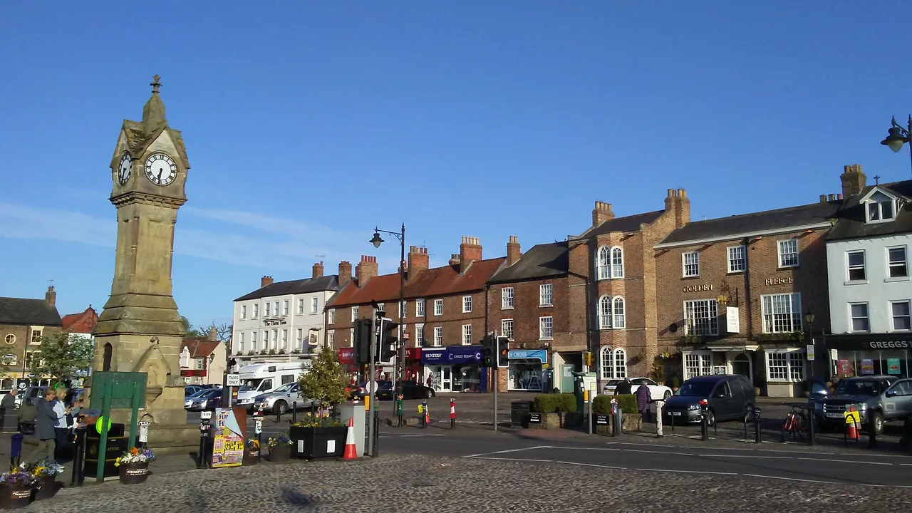 Thirsk Market Place and clock tower