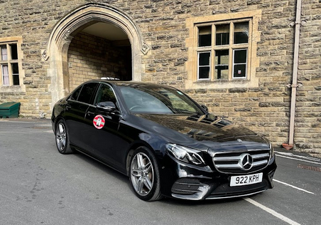 Executive Mercedes saloon for Alpha Taxi
